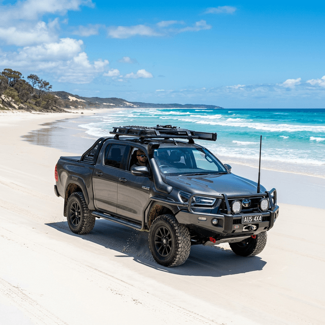 Hilux on Beach
